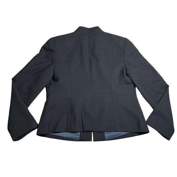 Talbots Wool Blend Micro Dot Blazer Jacket Size 12 Modest Career Corpcore - Picture 2 of 11